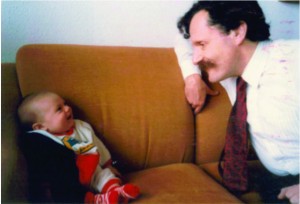 Daniel - 10 weels old - his grandfather is telling him all about being a diplomat!